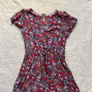 Knox Rose Floral Maxi Dress - Red and Purple